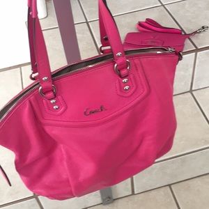 Make me an offer! Bright pink Coach purse with matching wallet
